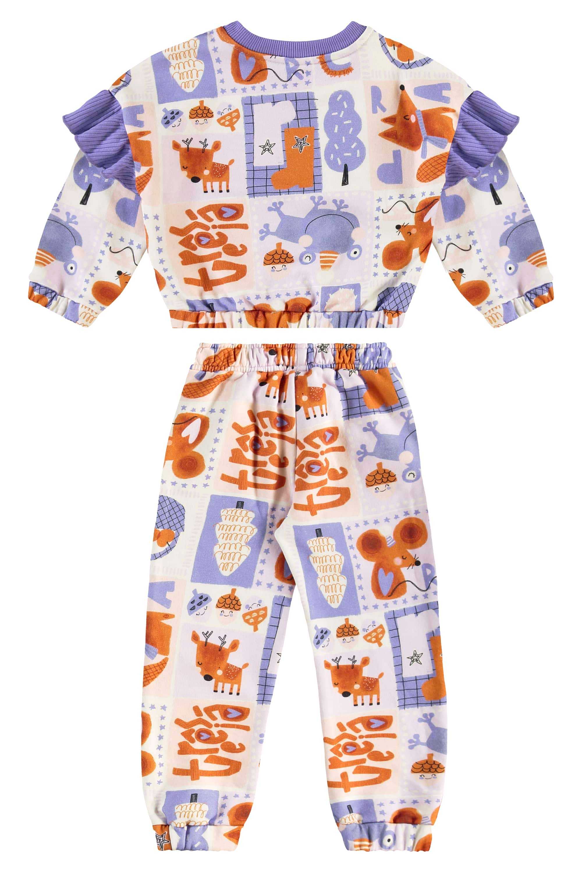 Conjunto Jardim Secreto Infantil Feminino (Off White) Três e Já - Imagem 33